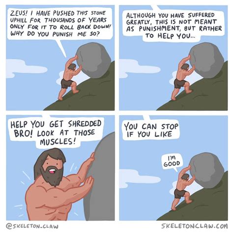 23, it was a TikTok users video on how the general public is missing the point of the Sisyphus myth. . Sisyphus meme